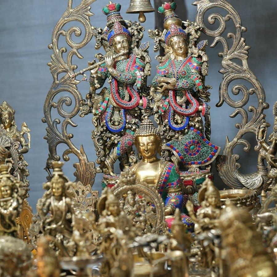 Panchdhatu Puja Thali Set (9 pcs)